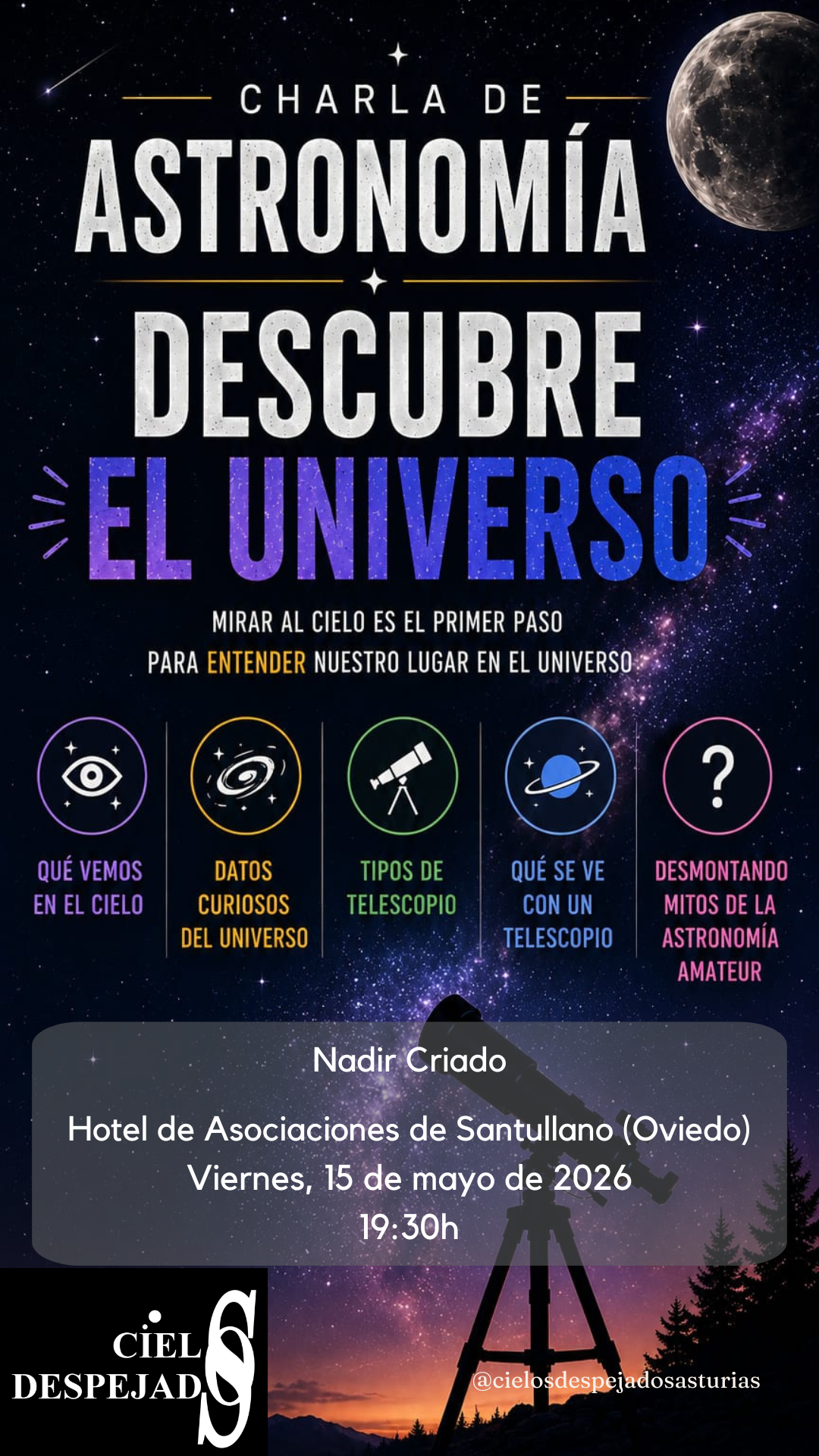 Charla "Descubriendo el Universo"